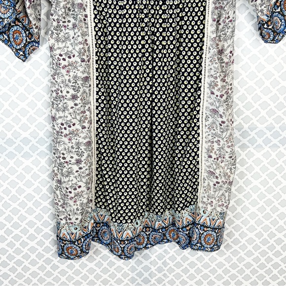 EUC Sundance Multi Patch Print Boho Peasant Dress - Picture 7 of 10